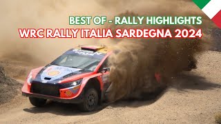 BEST OF WRC RALLY ITALIA SARDEGNA 2024 - RALLY HIGHLIGHTS OF THE WEEKEND