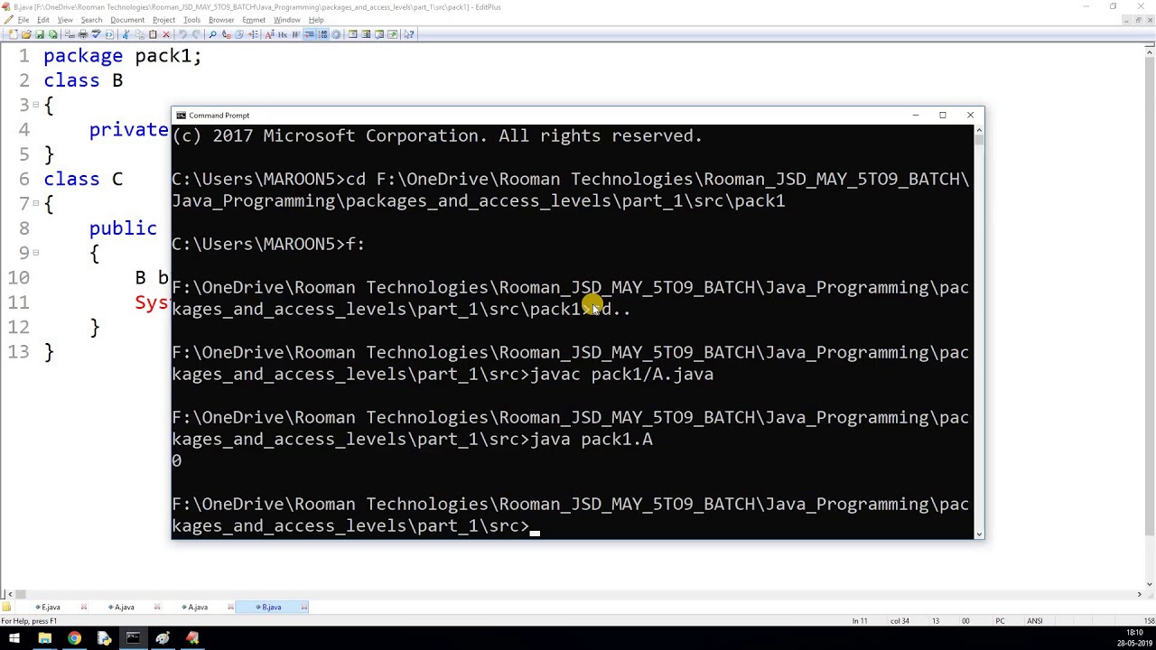 Core Java (Packages and Access Levels) - YouTube