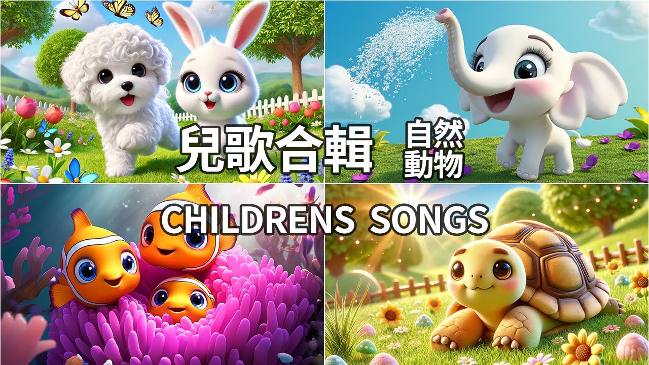 歡樂兒歌合輯串燒-自然動物篇-兒童動畫MV-Children's music collection-Natural animals ...
