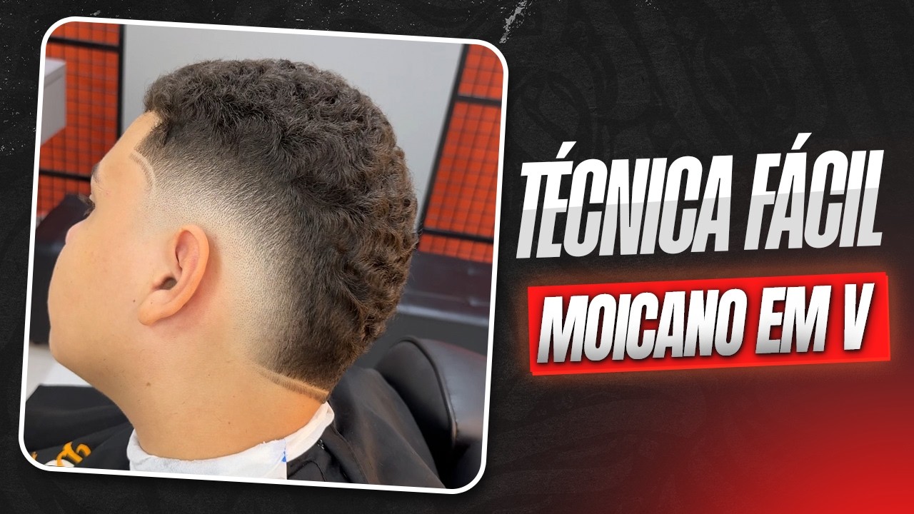 TÉCNICA FÁCIL DEGRADÊ MOICANO EM V