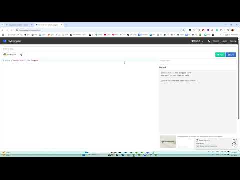 PYTHON CODING USING MY COMPILER.IO FOR KIDS