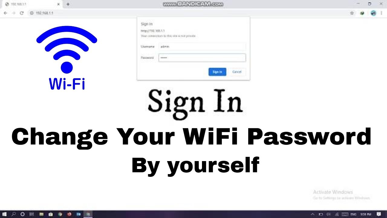 How To Change WiFi Password Change Your WiFi Password By Yourself