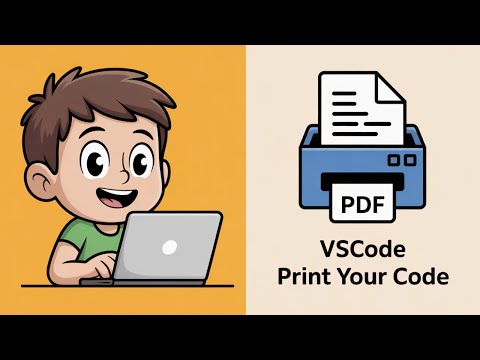 How to Export All Source Code to PDF Document & Print it in VSCode IDE
