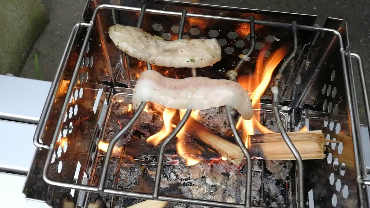 柳島キャンプ場で豚トロbbq By じゅごんソロキャンプ Youtube