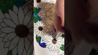 Friday flower coloring book page art stream