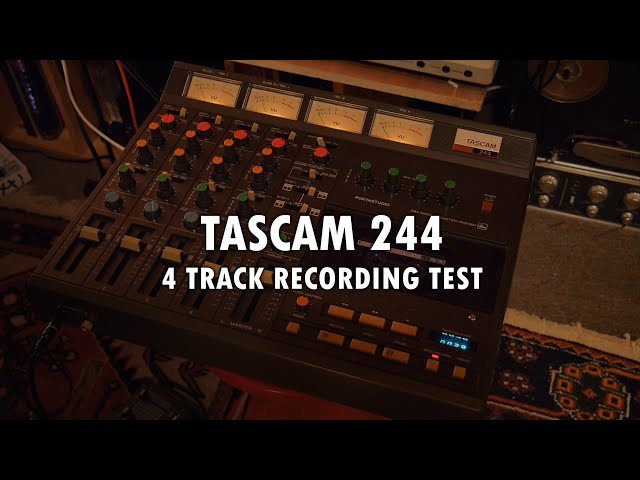 Tascam Portastudio 244 - 4 track recording test - YouTube