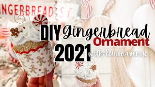 DIY Gingerbread Ornament Dollar Tree Hobby Lobby