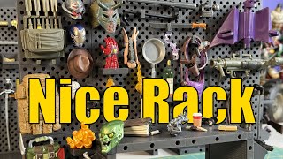 Ultimate Action Figure Weapon Rack | Super Action Stuff | Custom Dio Display for 1/12 & 1/10 Scale