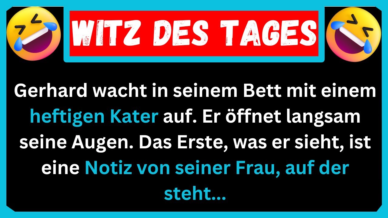 🤣 LUSTIGSTER WITZ DES TAGES! Gerhard wacht mit einem blauen Auge auf ...