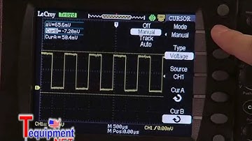 LeCroy WaveAce Oscilloscope Series - Measuring With Cursors