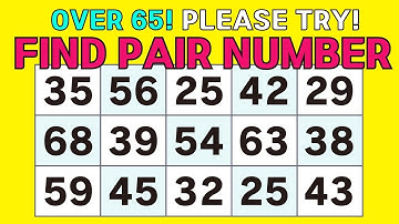 ⟪ Find the odd ⟫  Brain Exercises Quiz! Fun number search!  - Seniors Challenge - ver.092