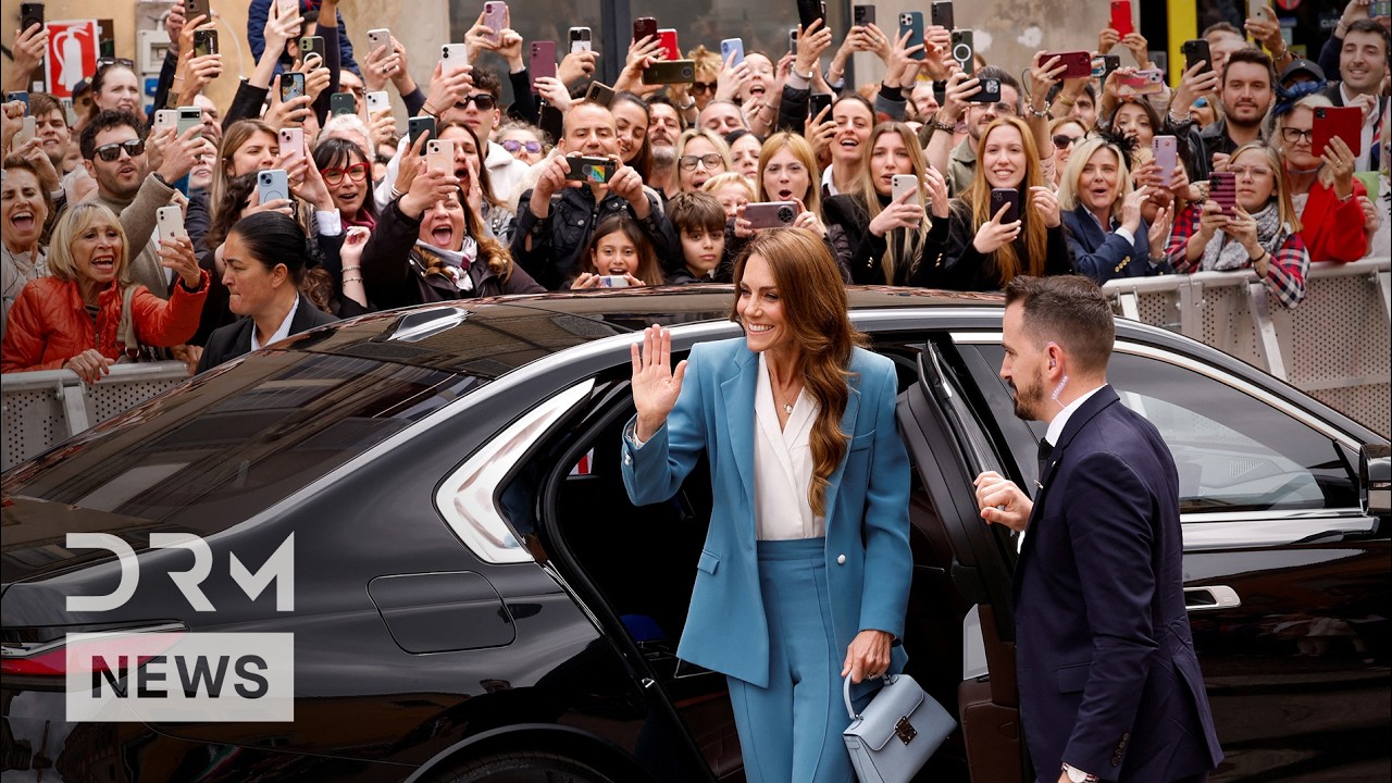 Britain’s Catherine, Princess of Wales, Greets Crowds and Children During Italy Visit | AC1G