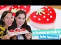 Cheesecake de fresa (SIN HORNO) con KARLA CELIS ♥ - La Cooquette