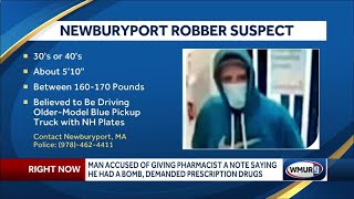 Man wanted for robbing CVS in Newburyport, MA; possibly driving truck with NH plates