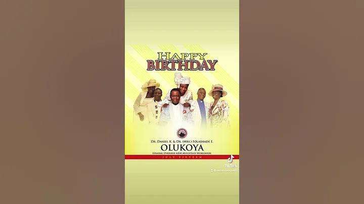 Happy 65th birthday dr dk Olukoya