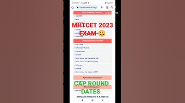 MHTCET CAP ROUND FORM FILLING DECLARE 2023 EXAM 💙 CAP ROUND BIG PROCESS #mhtcet2023 #mhtcet