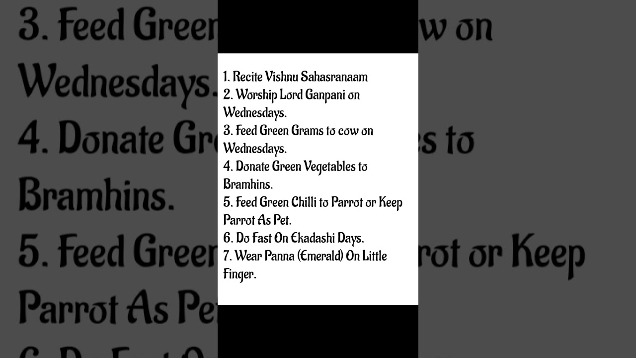 Remedies for weak mercury | Mercury remedies| Vedic Astrology | 