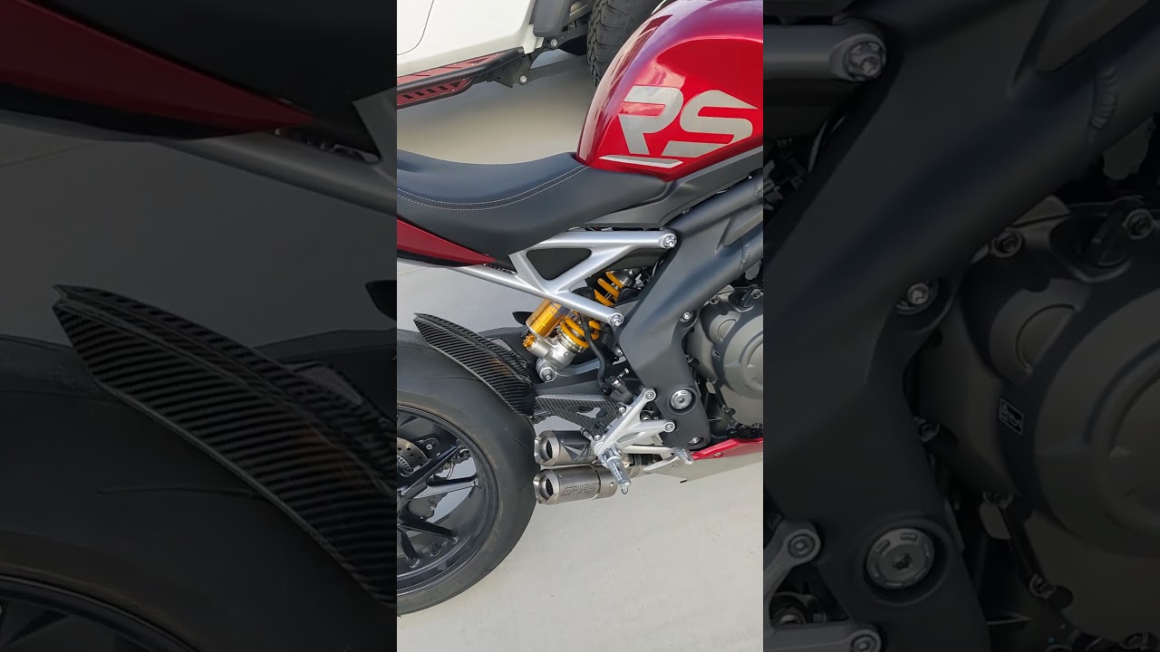 Austin Racing GP1RS exhaust on '24 Triumph Speed Triple 1200 RS