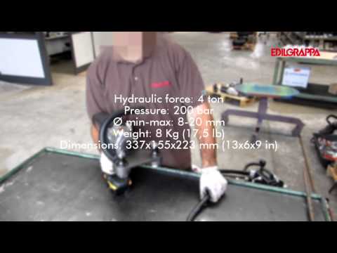 Edilgrappa 150.03302 RD8-20 Battery-Powered 18V Straightener Video