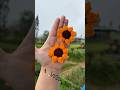🌻Crochet Sunflower Earrings🌻 #handmadejewelry #crochet