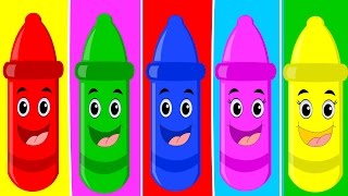 Five Little Crayons | Baby Songs | Nursery rhymes | Kids Rhymes | Childrens Video