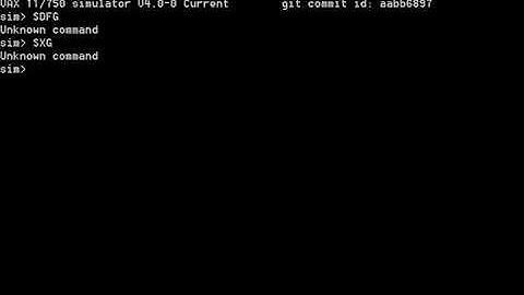VAX 11 750 VAX11 750 STARTSCREEN COMPUTER SIMULATION SIMULATOR EMULATOR