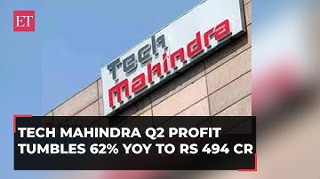 Tech Mahindra Q2 profit tumbles 62% YoY to Rs 494 crore; revenue falls 2%