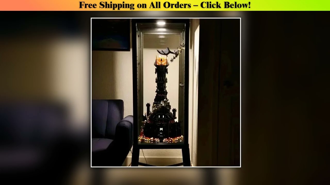 LYGIL 5471Pcs 10333 Black Tower Dark Model Building Blocks Kit Bricks Toy for Kids Adult Birthday