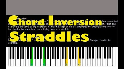 Piano Techniques: How to play Major Chord Inversion Straddles - Piano Tutorial with Flash Demo