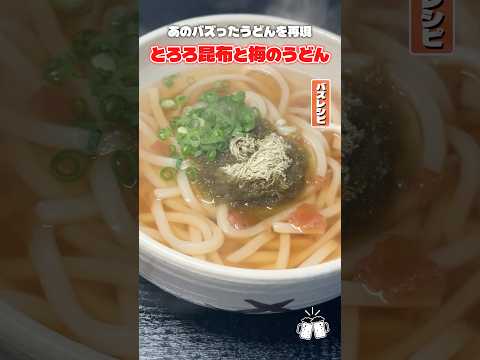Udon Noodles with Tororo Kombu and Umeboshi