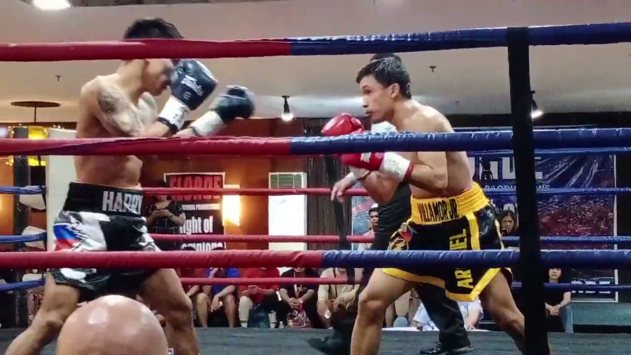 MALAKAS NA UNDEFEATED PINOY PROSPECT 2X CHAMPION NA ! ARCHIEL VILLAMOR VS HARRY OMAC FIGHT