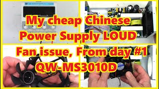 Cheap Chinese power LOUD fan from day 1. A bandaid repair until I get quality parts. QWMA3010D
