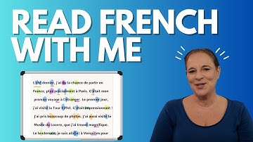 Learn To Read French With Me! | A2 Level French | My last holiday
