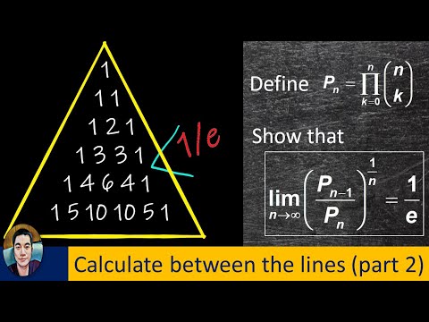 (PART 2) 1/e hidden in Pascal's triangle