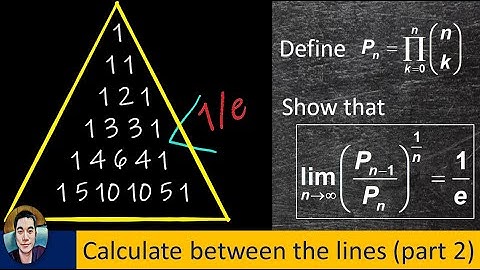 (PART 2) 1/e hidden in Pascal