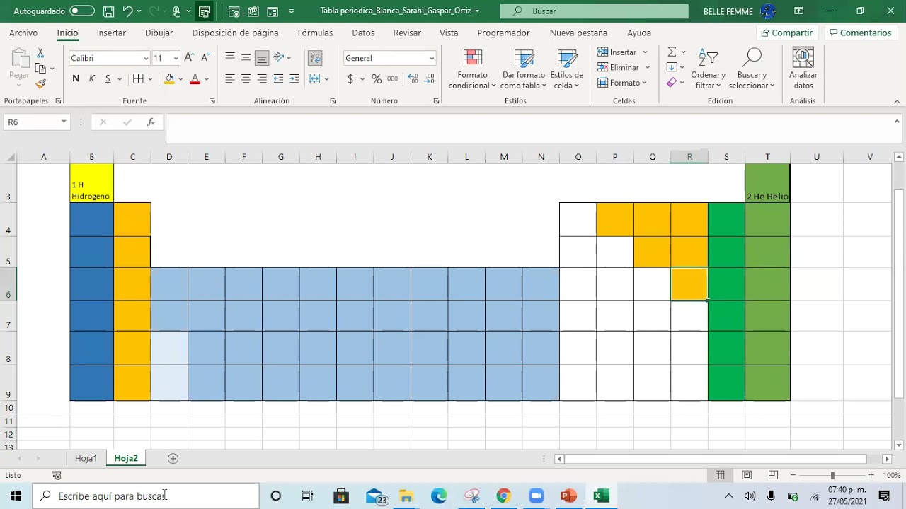 Tabla Periodica En Excel Para Descargar Image to u