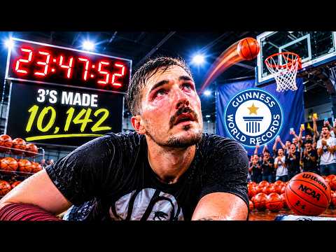 I Attempted The HARDEST Basketball World Record (24 Hours)