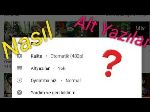 Video: Altyazılar Nasıl Kaldırılır