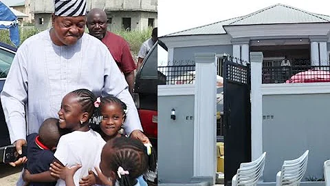 See How Jide Kosoko Grandchildren Rush To Greet Him As He Storm His Daughter,Sola Birthday Party
