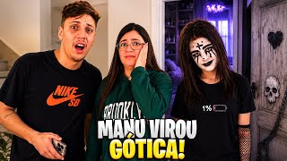  🖤😾MANUELA SE TRANSFORMOU EM UMA GÓTICA  ☠️🏴‍☠️