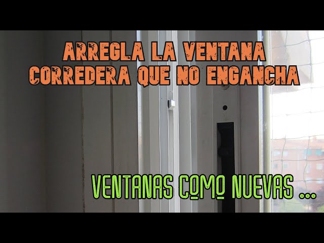 Haz esto para cambiar la maneta o las guías de cierre de una puerta o  ventana de aluminio 🔩 