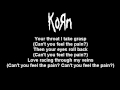 Korn - My gift to you (lyrics)