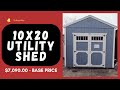 🔶🔶10X20 SHED | SINGLE DOOR | $7,090.00 - BASE PRICE | SHE SHED | MAN CAVE | FALCON SHEDS