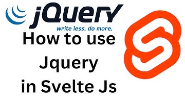 HOW TO USE JQUERY IN SVELTE JS FRAMEWORK | #sveltejs  #svelte