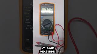 DC VOLTAGE MEASURING WITH MULTIMETER #trending #trendingshorts #electrical #electronic #3millionview