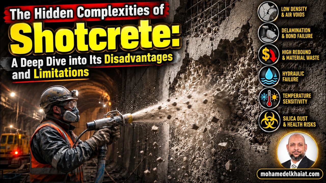 Shotcrete repair limitations and application guidance video by Mohamed Elkhaiat