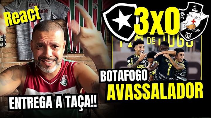 React Botafogo 3x0 Vasco | Que apavoro que o Vasco levou | Entrega a taça!