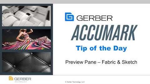 AccuMark Tip of the Day - Preview Pane with   Show Sketch