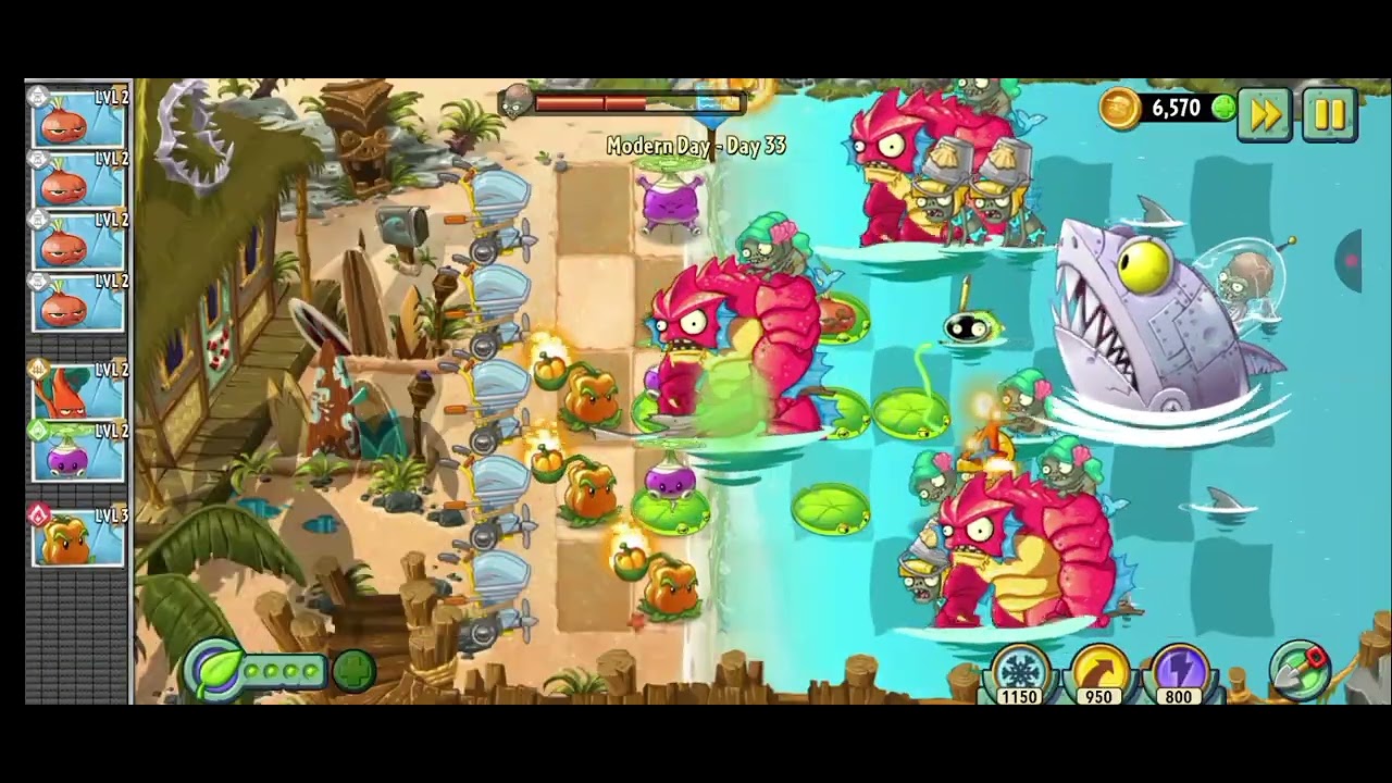 Plants vs zombies 2 - All BOSS Stage Modern day or Last Stage Adventure 