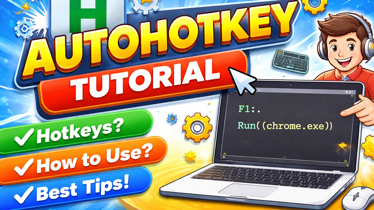 AutoHotkey Tutorial ๐ฅ Create Your Own Hotkeys Beginner Guide | Turn Any ...